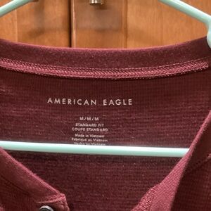 American Eagle Outfitters Deep Burgundy Knit Top